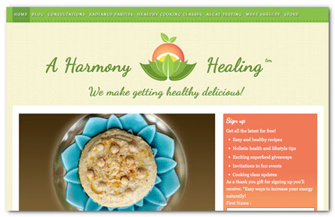 A Harmony Healing: web design by Brian Lis
