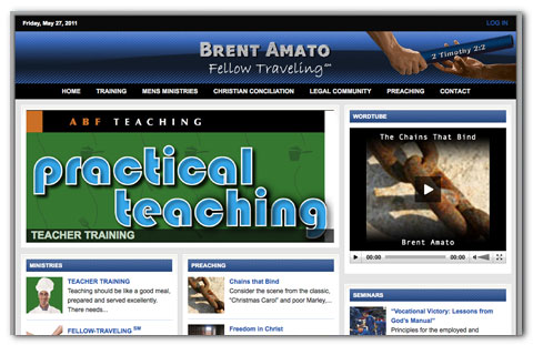 Brent Amato.com: Designed by Brian Lis