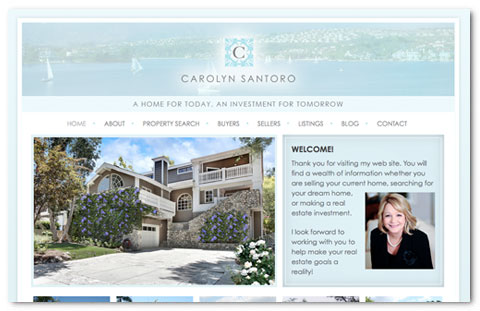 Carolyn Santoro: web design by Brian Lis