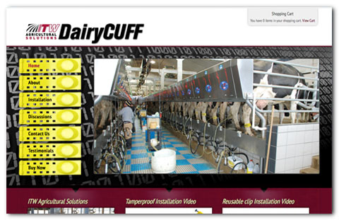 Dairy Cuff: web design by Brian Lis