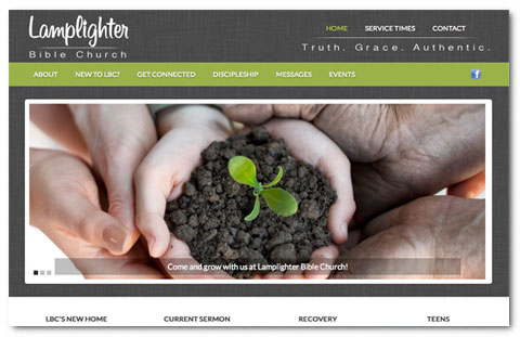 Lamplighters Bible Church: web design by Brian Lis