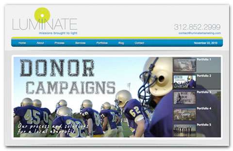 Luminate - Web Design by Brian Lis