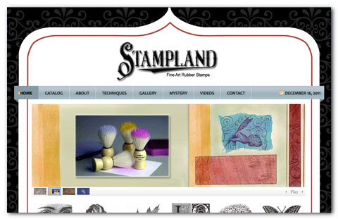 Stampland: web design by Brian Lis