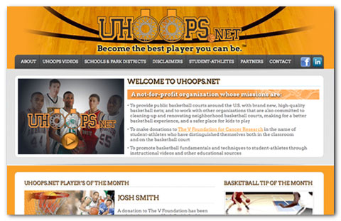 UHoops.net: web design by Brian Lis